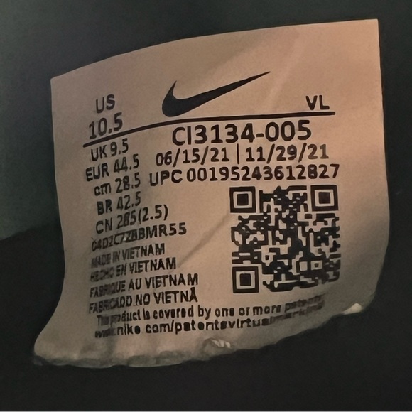 Nike Force Zoom Trout 7 Black White Baseball Cleats - Picture 8 of 8